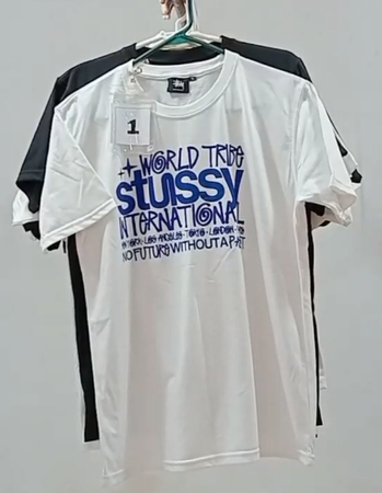 CR15 Reworked Style Stussy Camisetas Masculinas Impressas