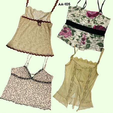 Y2K Soft Girl Era Cami Tops (AA-105)