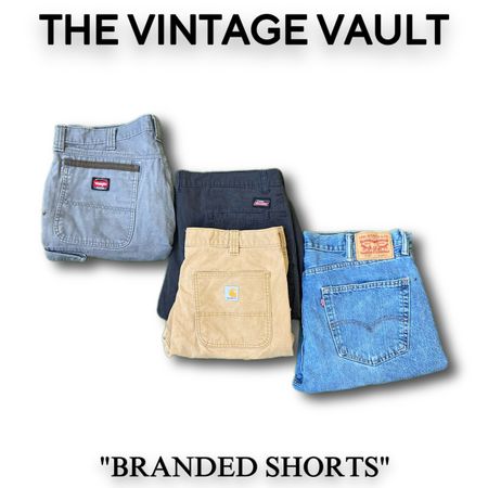 Branded shorts/jorts including Carhartt dickies wrangler and others - 20 pcs