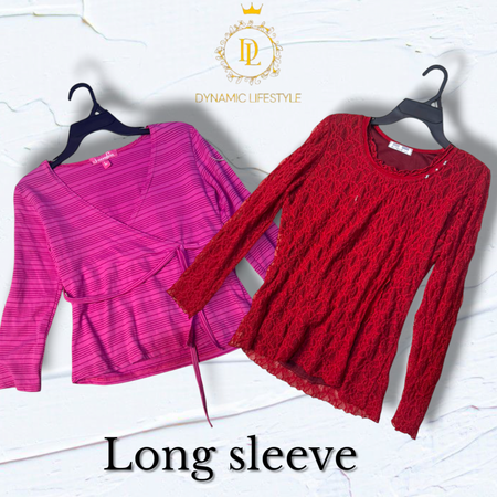 Long sleeves mesh top 10 pieces