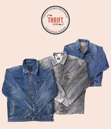 T1059 Vintage L/L/W/Mix brand denim jackets