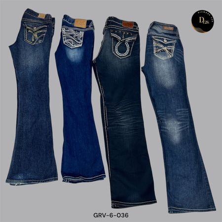 Y2K Low-Rise Flared Jeans | Iconic 2000s Denim Vibes  (GRV-6-036)