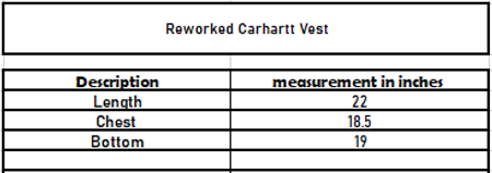 Colete Carhartt Upcycled CR662.