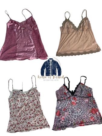 Lingerie e vestidos slip no estilo Y2K