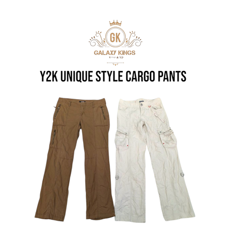 Y2k Unique Cargo Cotton Pants