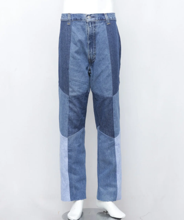 CR46 Upcycled Levi's Patchwork Denim Jeans