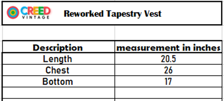 CR-56 Tapestry Reciclado Colete de Decote Profundo