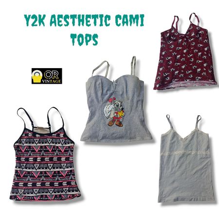 Y2K Aesthetic Cami Tops