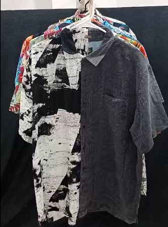 CR-74 Upcycled Half and Half Men's Hawaii Shirts