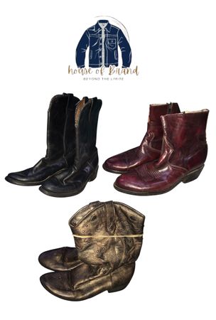 Y2k Leather and Cowboy Boots