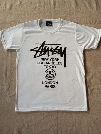 Stussy rework style tokyo SS design white tees