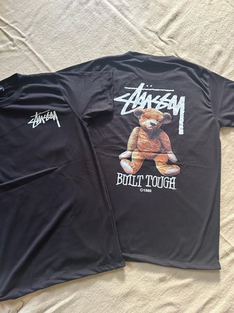 Stussy rework style built tough black tees