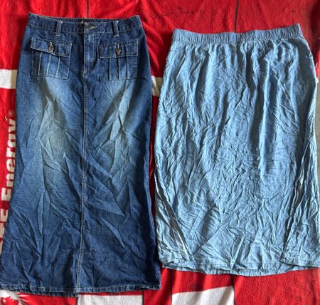 Denim maxi skirt 15 pieces