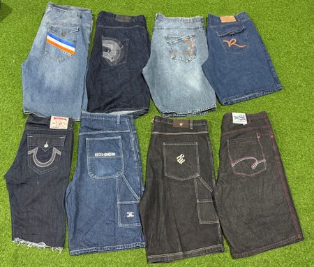 Hip Hop Denim Shorts oversized