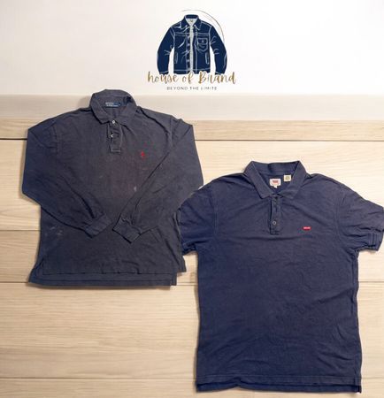 Camisetas Polo Ralph Lauren com marca.