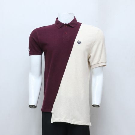 CR-101 アップサイクル ハーフアンドハーフ メンズポロシャツ