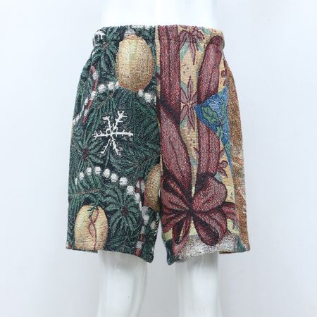 CR-136 Upcycled Style Unisex Tapestry Shorts