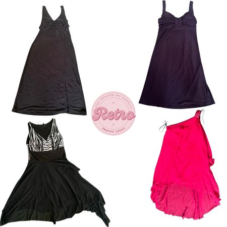 Y2K Party Dresses – Black Monochrome, Zebra Glam & Hot Pink Statement Mix for Women
