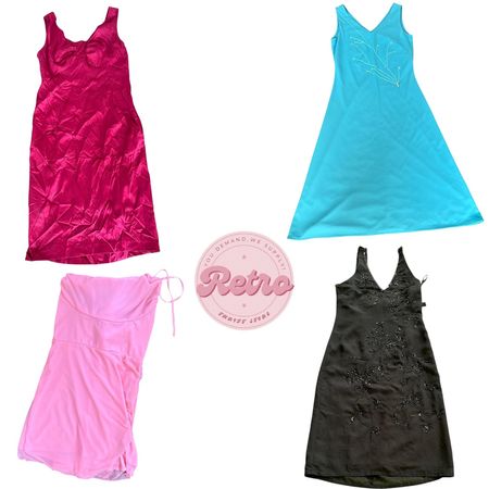 Y2K Partykleider – Satin, Funkelnde & Farbige Statement-Mischung für Frauen