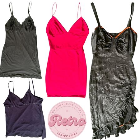 Y2K Slip & Mini Dresses – Bodycon Satins, Lace Trims & 90s Night Out Mix for Women