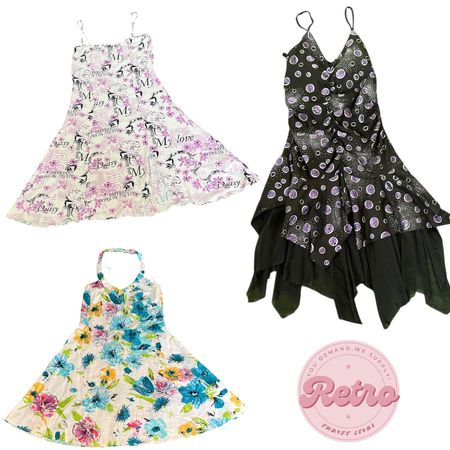 Y2K Midi Dresses – Bold Florals, Printed Graphics & Asymmetrical Retro Styles for Women