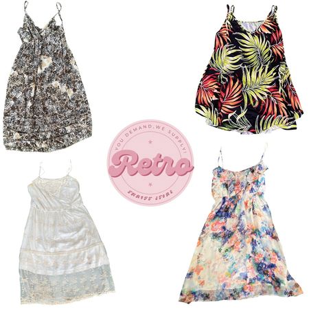 Y2K Slip Dresses – Tropical, Floral & Soft Lace Cami Styles for Women