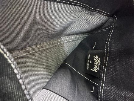 Rework Style Stussy Black Denim Short
