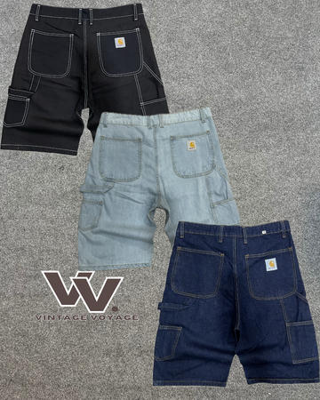 Carhartt rework style denim shorts #16625