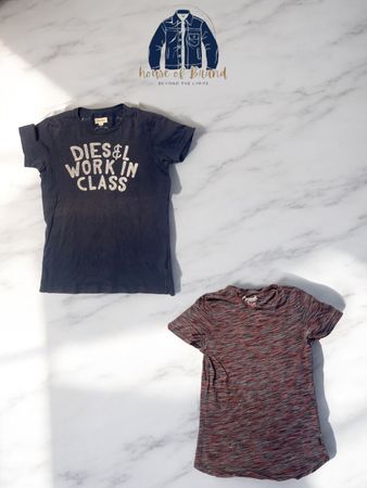 T-shirts Champion, Kappa, Puma, Russel, Umbro et Marvel.