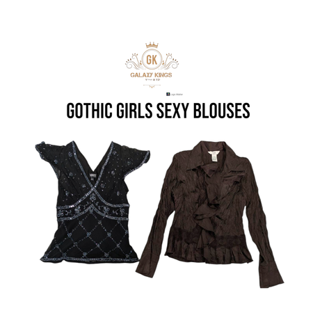 Gothic Girls Sexy Blouses
