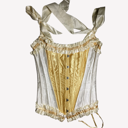 SAY#194 Y2K Top de Corsé de Satén - Glamour Inspirado en lo Vintage