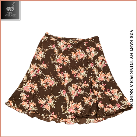 Y2Kアーシートーンポリスカート