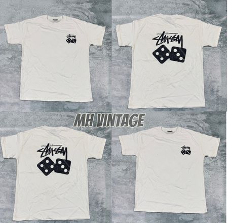 Stussy Rework Style Weiße T-Shirts