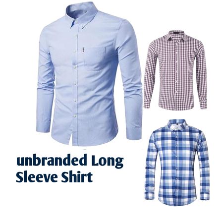 chemise à manches longues non marquée