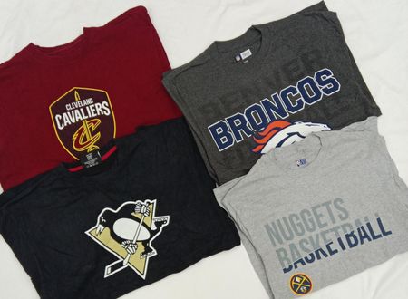 ZH0224 NFL / NBA / NHL Mix T-shirts Bundle - 20 Pcs