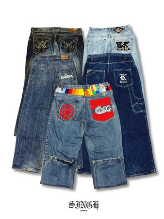 ヒップホップ x 日本の刺繍ジーンズ