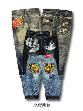 Hip Hop x Japanese Embroidered Jeans