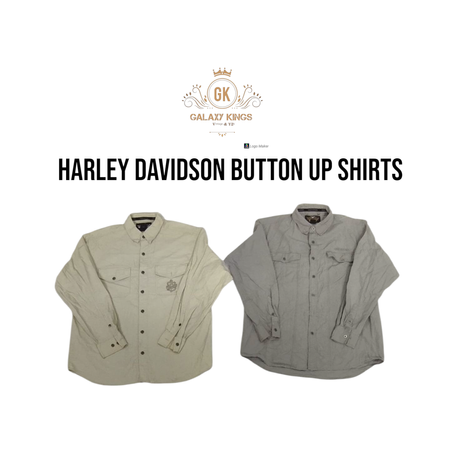Camisas tipo "Button Up" da Harley Davidson