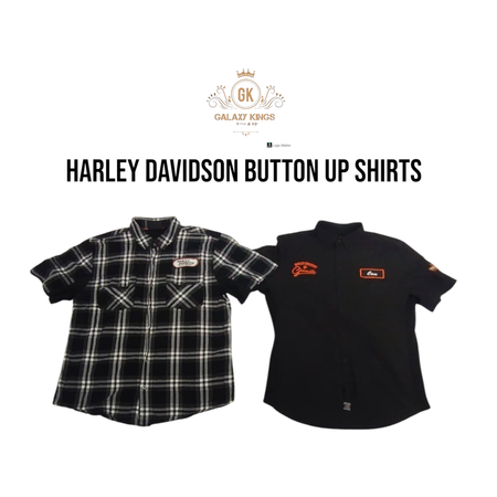 Harley Devidson Button Up Shirts