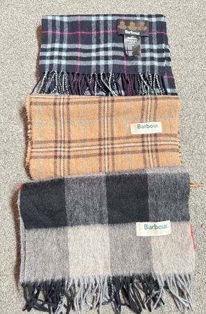 Authentic Barbour scarves