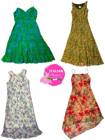 Vestidos de Poli Floral Y2k