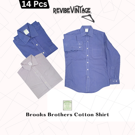 Brooks Brothers Men's Non-Iron Button Down Pinpoint Regular Dress Shirts