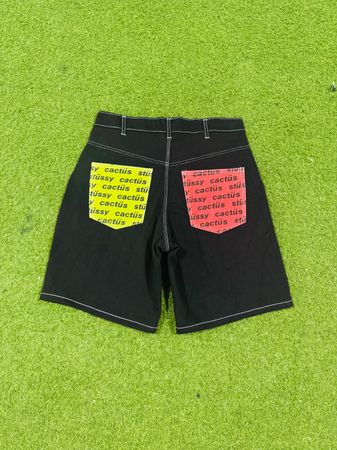 shorts cactus stussy de style retravaillé