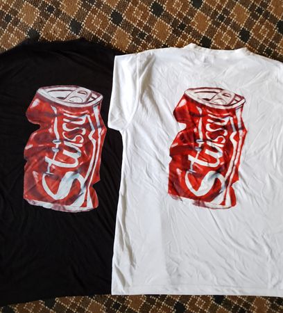 Stussy Rework Style T-shirts Rouges Can 20 PCS