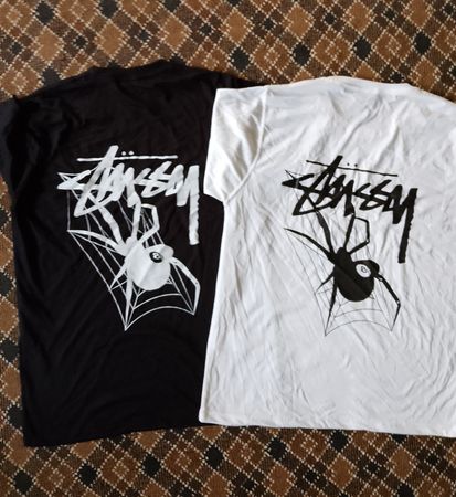 T-shirts style rework Stussy 8 ball spider 20 pcs