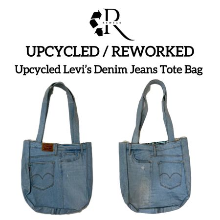 Upcycled Levi's Jeans Tote Bag