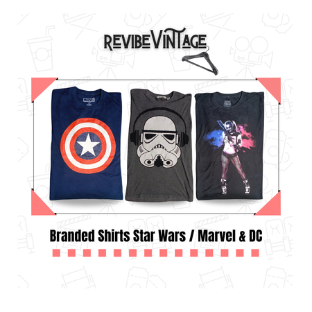 Official Star Wars / Marvel / DC Unisex T-Shirts – Graphic Tees for Superhero Fans | Multiple Sizes & Designs