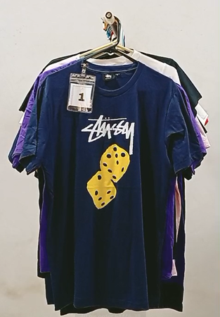T-shirts unisex imprimés au style retravaillé CR230 Stussy
