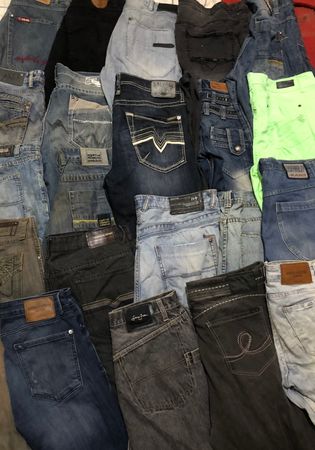 Calça jeans baggy vintage.