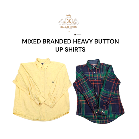 Mixed Branded Heavy Button Up Shirts